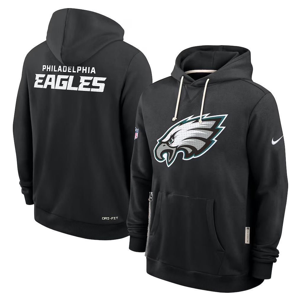 Men 2026 NFL Philadelphia Eagles hoodie black 01->philadelphia eagles->NFL Jersey